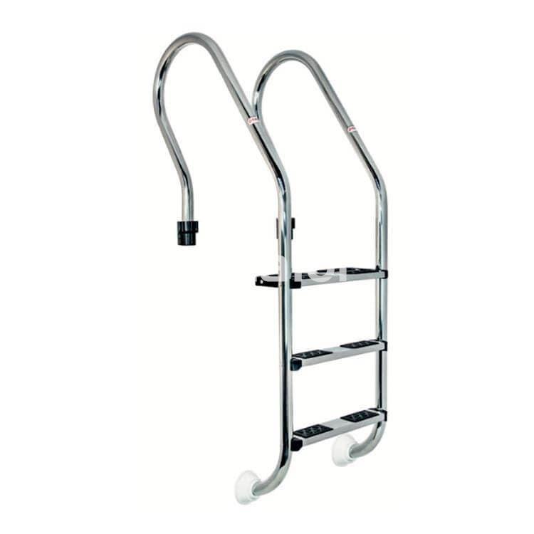 Escalera piscina publica o privada modelo mixta en acero inoxidable AISI 316 de Qp - Imagen 1