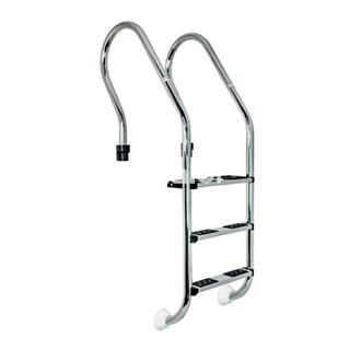 Escalera piscina publica o privada modelo mixta en acero inoxidable AISI 316 de Qp - Imagen 1