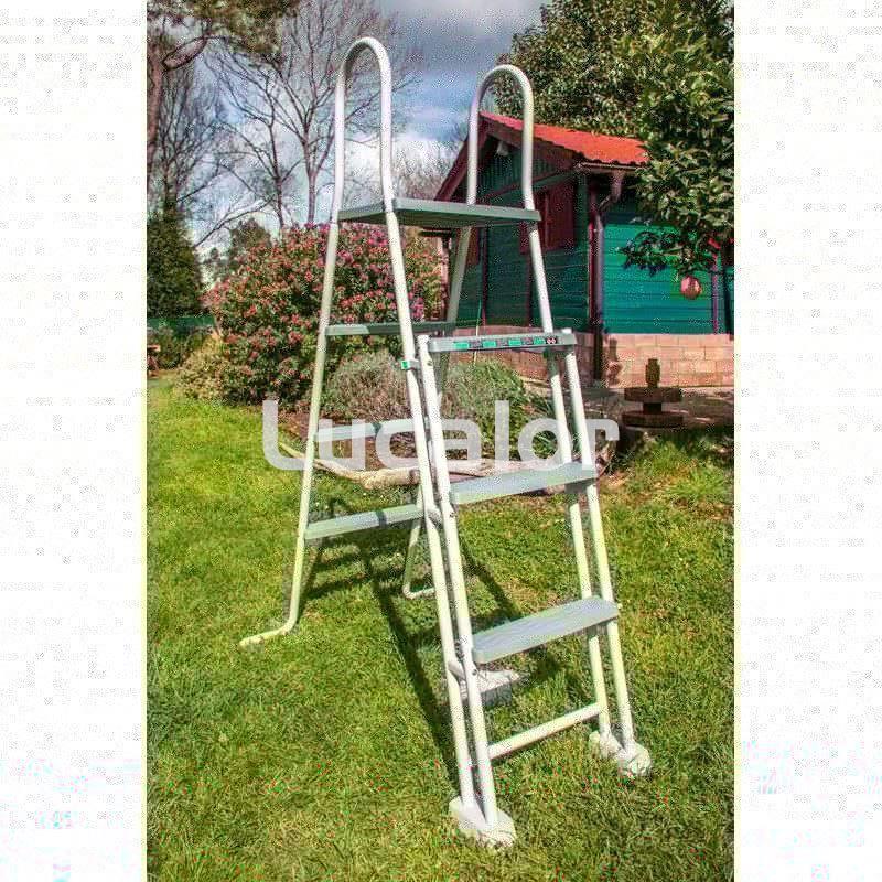 Escalera seguridad + plataforma de gre - Imagen 1