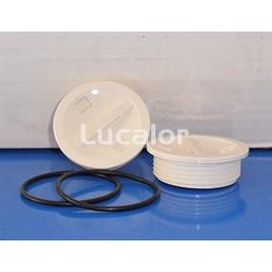 Juego de tapones valvúla retorno skimmer Gre color blanco - Imagen 1