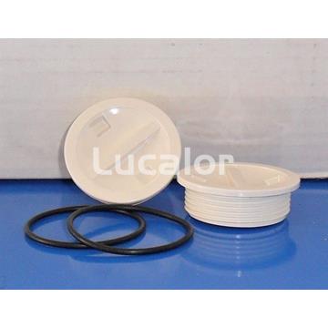 Juego de tapones valvúla retorno skimmer Gre color blanco - Imagen 1