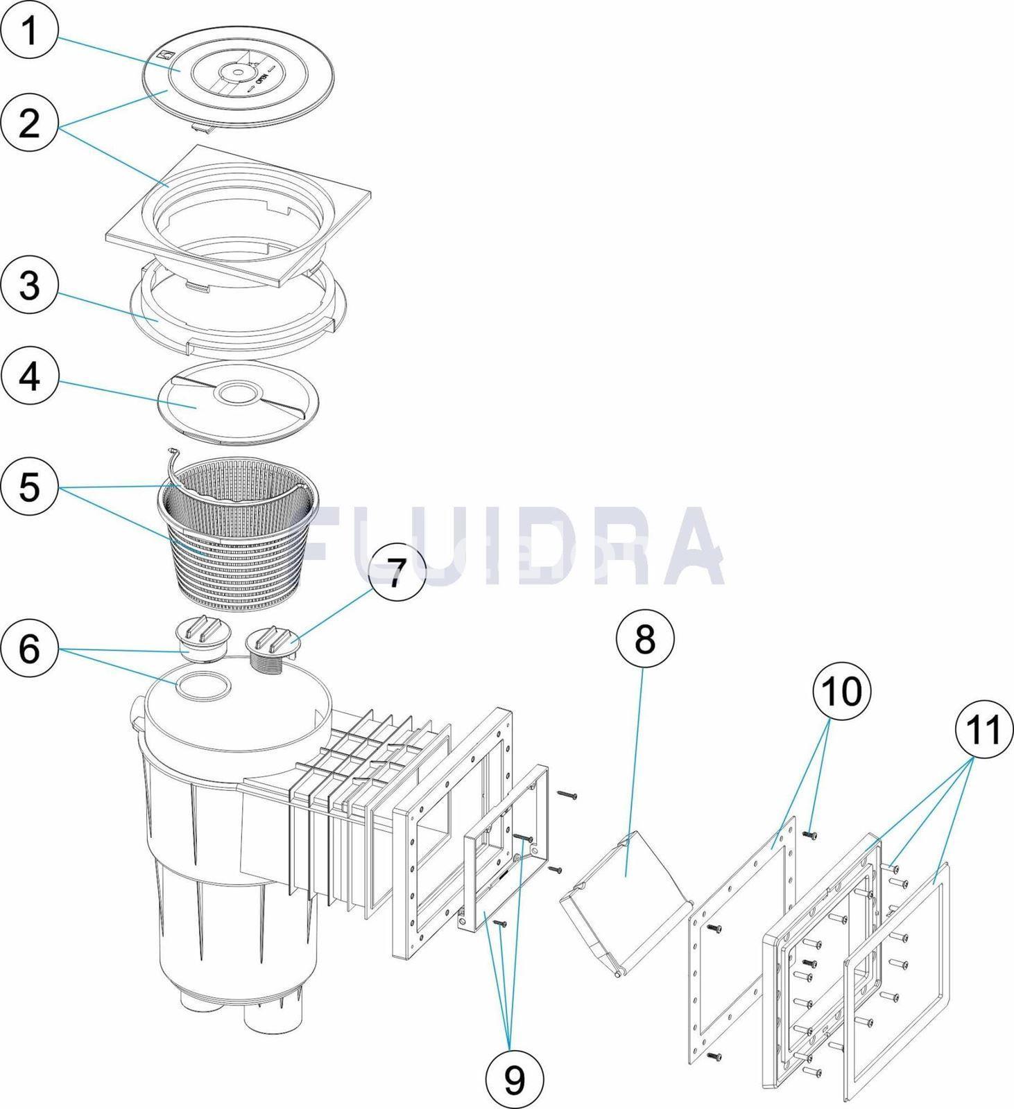 Junta skimmer pequeña piscina prefabricada AstralPool - Imagen 2