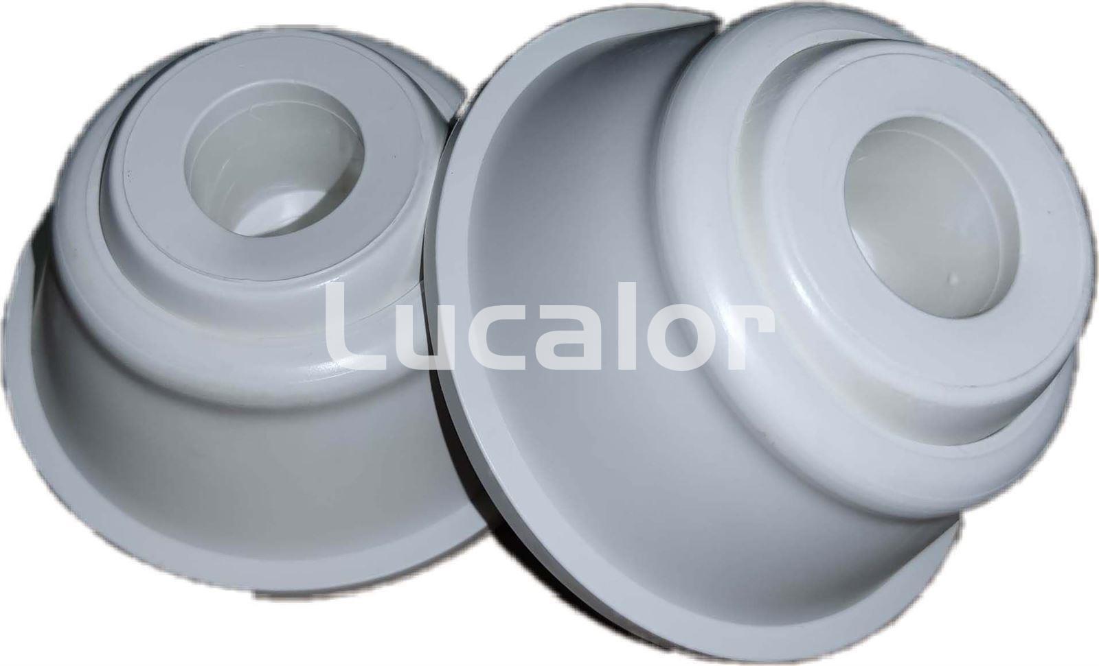 Kit 2 Bases blancas  escalera  inox piscinas de superficie AR11680 - Imagen 1