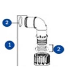 Kit conexión 90º filtro Gre FAQC40 - Imagen 1