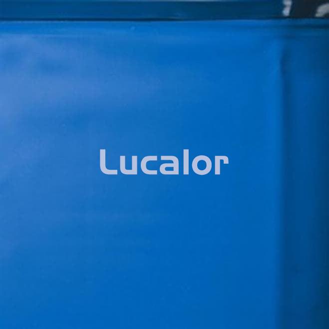 Liner azul piscina Gre ovalada 40/100 - Altura - 120 - 132 - sistema overlap - Imagen 1