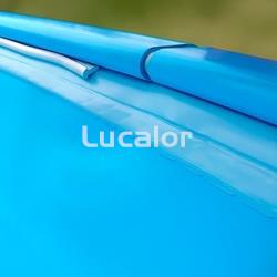 Liner Azul piscina Gre redonda 60/100 - Altura 120 cm - sistema colgante - Imagen 1