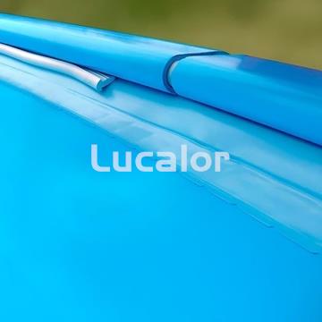 Liner Azul piscina Gre redonda 60/100 - Altura 120 cm - sistema colgante - Imagen 1