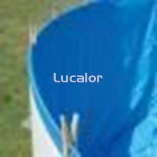 Liner azul piscina redonda gre altura 90 espesor 20X100 sistema overlap - Imagen 2