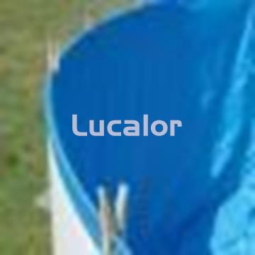 Liner azul piscina redonda gre altura 90 espesor 20X100 sistema overlap - Imagen 2