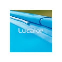 Liners azul para piscinas enterrar gre ovaladas serie  morea y madagascar  H 150 cm - Imagen 1