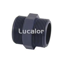 Machón doble rosca PVC roscar macho - Imagen 1