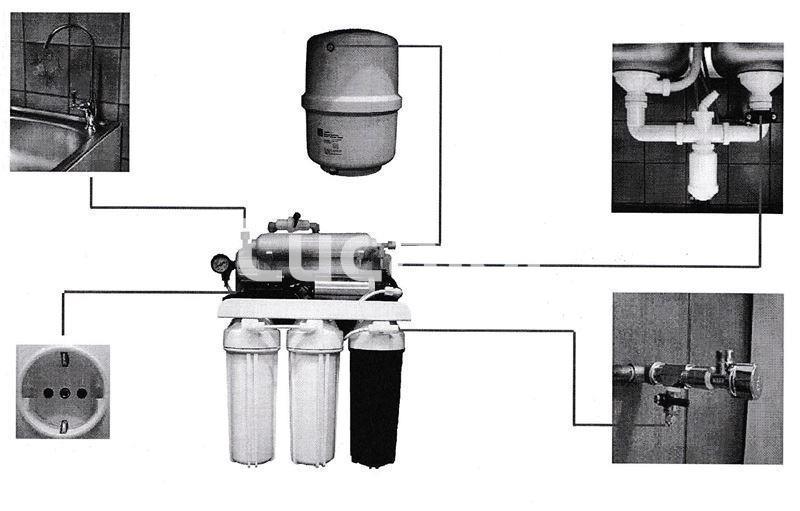 Osmosis inversa 5 etapas compacta y con bomba - Imagen 4