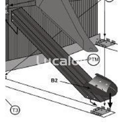Pilar oblicuo  gris  piscinas Gre ovaladas   altura 1.20 y 1.32 cm - Imagen 1