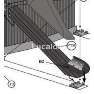Pilar oblicuo  gris  piscinas Gre ovaladas   altura 1.20 y 1.32 cm - Imagen 1
