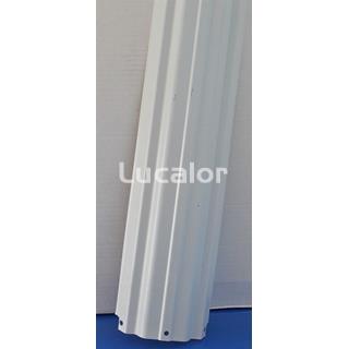 Pilar vertical blanco piscinas redondas y ovaladas de gre - Imagen 1