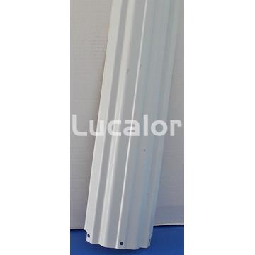 Pilar vertical blanco piscinas redondas y ovaladas de gre - Imagen 1