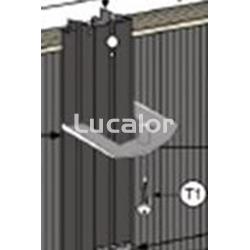 Pilar vertical cuadrado decoración grafito  piscinas ovalada Capri Granada y Kea  de  gre - Imagen 1