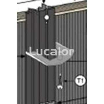 Pilar vertical cuadrado decoración grafito  piscinas ovalada Capri Granada y Kea  de  gre - Imagen 1