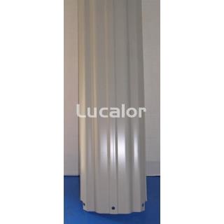Pilar vertical gris piscinas Gre redondas y ovaladas altura 120 y 132 cm - Imagen 1