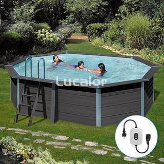Piscina composite de gre forma ovalada modelo  KPCOV52 ( 524 x 386 x H 124 ) - Imagen 1