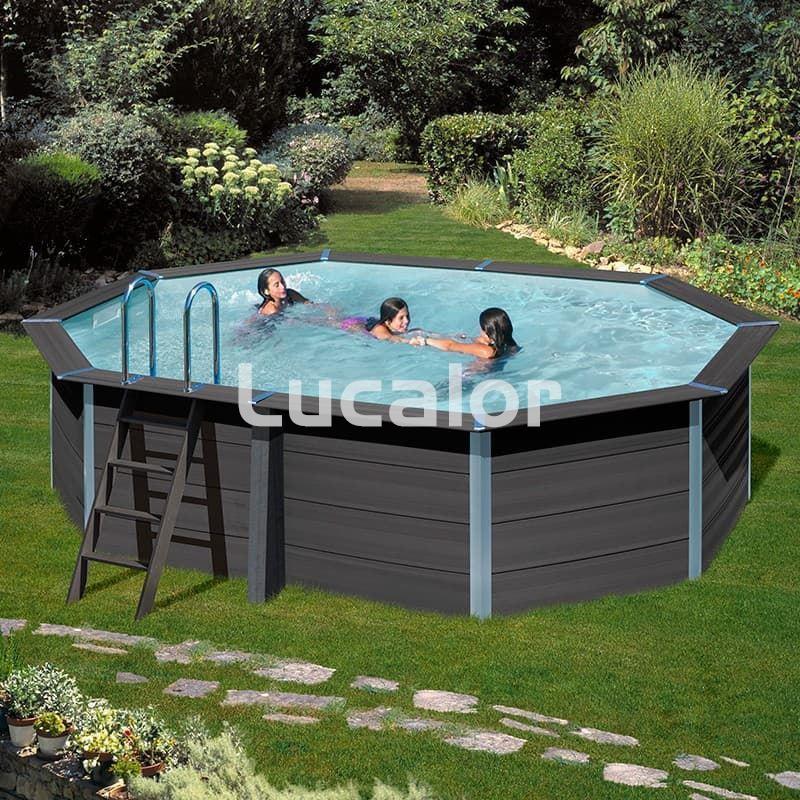 Piscina composite de gre forma ovalada modelo KPCOV52 ( 524 x 386 x H 124 ) - Imagen 2