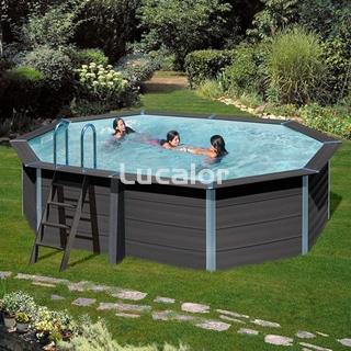 Piscina composite de gre forma ovalada modelo KPCOV52 ( 524 x 386 x H 124 ) - Imagen 2