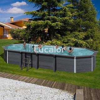 Piscina composite de gre forma ovalada modelo KPCOV66  ( 664 x 386 x H 124 cm ) - Imagen 2