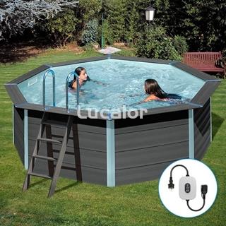 Piscina composite de gre forma redonda modelo ( Ø 410 x H 124 cm ) - Imagen 1