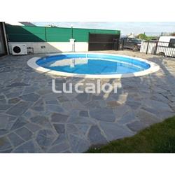 Piscina de gre  Madagascar forma redonda para enterrar - Imagen 1