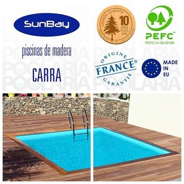Piscina de madera Carra 3  cuadrada 305x305x119 de Gre - Imagen 2