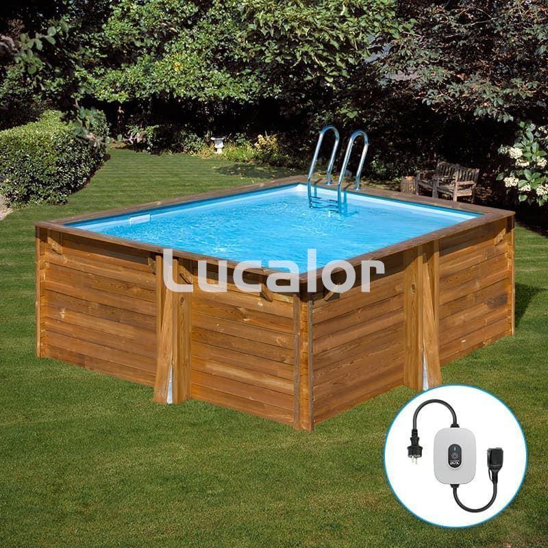 Piscina de madera Gre Carra 3 forma cuadrada  cuadrada 305x305x119 - Imagen 1