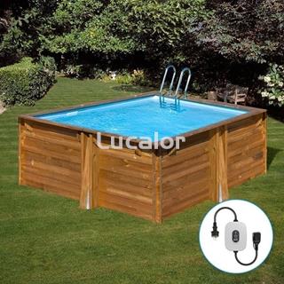 Piscina de madera Gre Carra 3 forma cuadrada  cuadrada 305x305x119 - Imagen 1