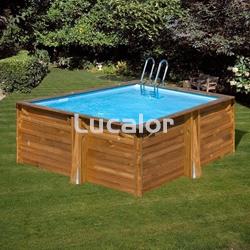 Piscina de madera Gre Carra 3 forma cuadrada  cuadrada 305x305x119 - Imagen 2