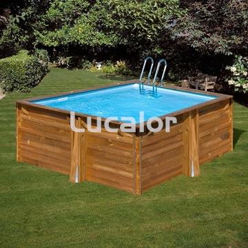 Piscina de madera Gre Carra 3 forma cuadrada  cuadrada 305x305x119 - Imagen 2