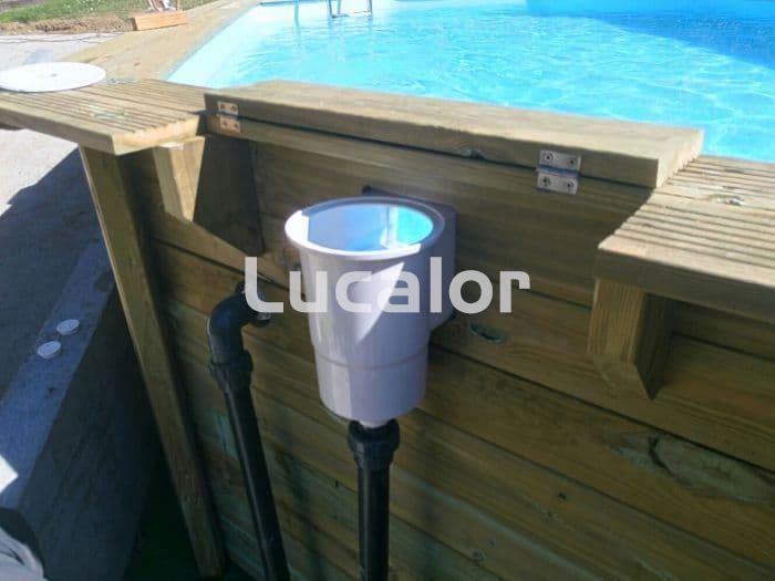 Piscina de madera gre forma ovalada modolo Avocado (656 x 456 x H 131 ) - Imagen 6