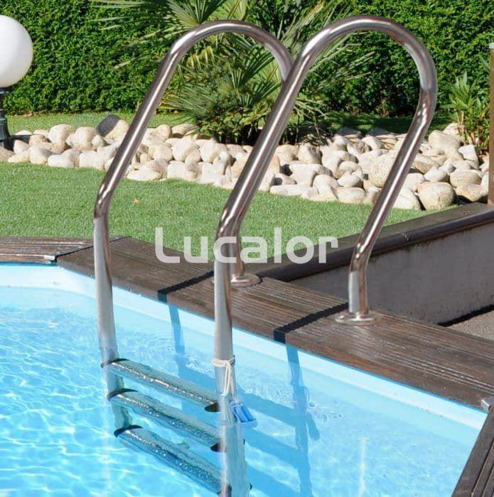 Piscina de madera gre forma redonda modelo Vasto (Ø428 x H 136 cm) - Imagen 5