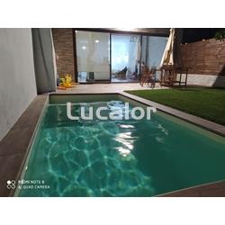 Piscina en lamina color arena - Imagen 1