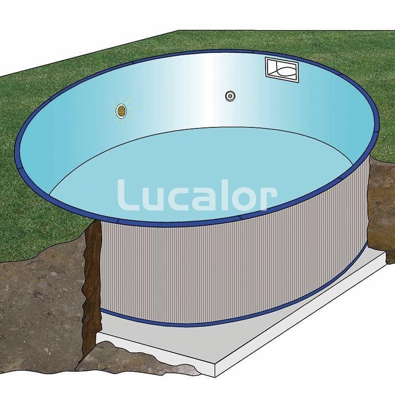 Piscina enterrada Gre Madagascar circular en kit - Imagen 3