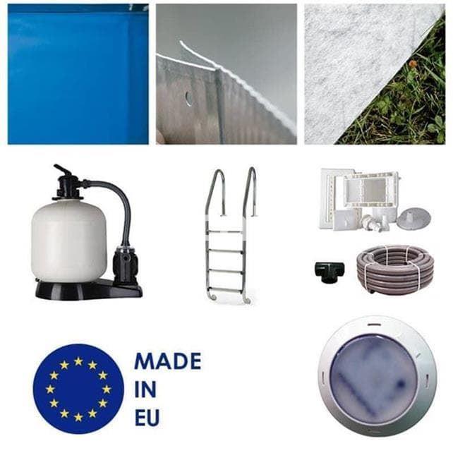 Piscina enterrada Gre - Sumatra ovalada - altura 120 cm - Imagen 4