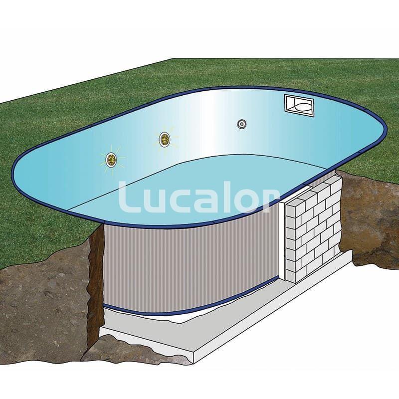 Piscina enterrada Gre - Sumatra ovalada - altura 120 cm - Imagen 6