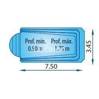  Piscina europa serie PPP modlo S 750 R  - Imagen 2