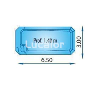  Piscina europa serie PPP modloo Maxi Pool 650 - Imagen 2