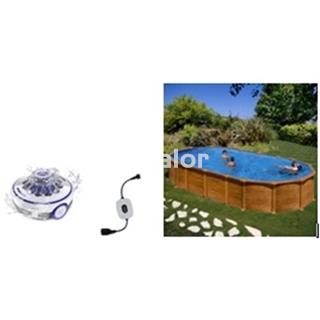 Piscina gre serie amazonia ovaladas omegas aspecto madera H 132 - Imagen 1