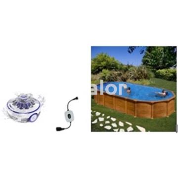Piscina gre serie amazonia ovaladas omegas aspecto madera H 132 - Imagen 1