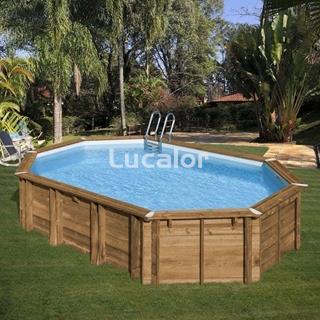 Piscina madera de Gre forma  modelo Macadamia ( 632 x 335 x 130 cm ) - Imagen 2