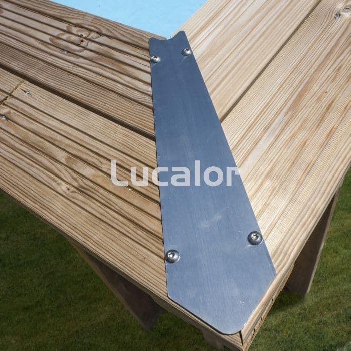 Piscina madera de gre forma ovalada modelo Bambu ( 535 x 335 x H 130 cm ) - Imagen 6