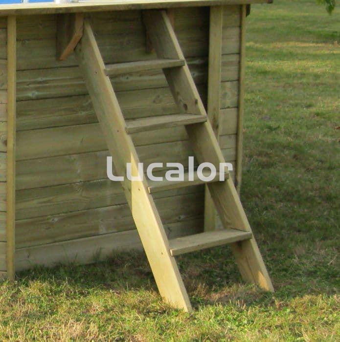 Piscina madera de gre forma ovalada modelo Grenade 2 (436 x 336 x 117 cm - Imagen 5