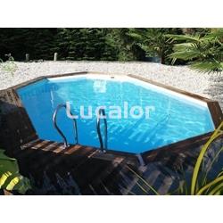 Piscina madera de Gre forma ovalada modelo Grenade 2 (436 x 336 x117 cm - Imagen 2