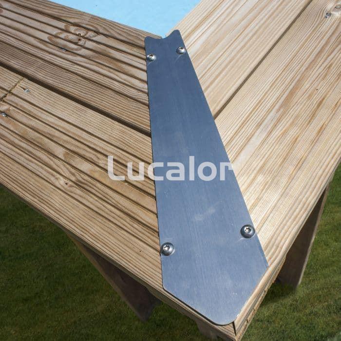 Piscina madera de gre forma ovalada modelo Vermela ( 672 x 472 x H 146 cm ) - Imagen 8