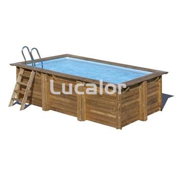 Piscina madera de Gre forma rectangular modelo Marbella 2 ( 420 x 270 x 117 cm ) - Imagen 2